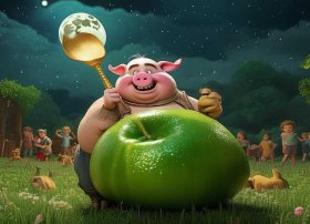 猪八戒吃西瓜故事文字版、睡前故事-《猪八戒吃西瓜》