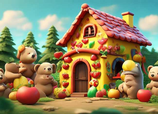 小熊的水果设计意图;小班语言活动《美丽的水果屋》教案 小熊的水果设计意图;小班语言活动《美丽的水果屋》教案