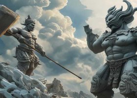 盘古开天辟地图片、石敢当的兵器叫什么_百度图片搜索