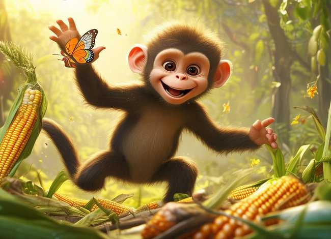 小猴子掰玉米的故事图片 - 猴子掰玉米的故事大家都听过吧那么来看看小猴子吧 小猴子掰玉米的故事图片 - 猴子掰玉米的故事大家都听过吧那么来看看小猴子吧
