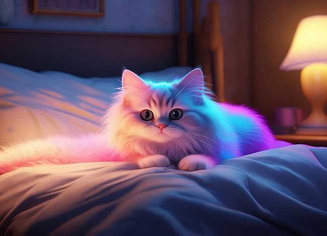 猫故事睡前故事，会变颜色的小花猫睡前故事