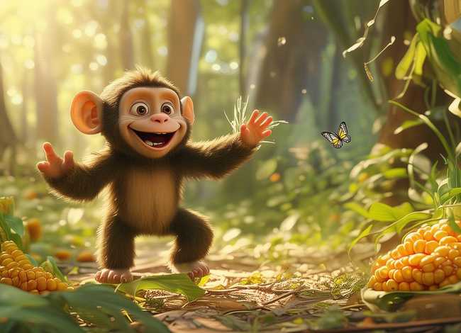 小猴子掰玉米的故事图片 - 猴子掰玉米的故事大家都听过吧那么来看看小猴子吧 小猴子掰玉米的故事图片 - 猴子掰玉米的故事大家都听过吧那么来看看小猴子吧