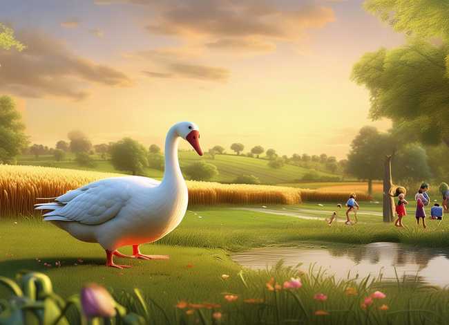 儿童故事白鹅找食物的故事 《白鹅》课文内容