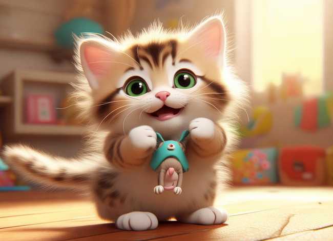 儿童故事猫抓老鼠视频；小猫咪抓到了老鼠什么得什么