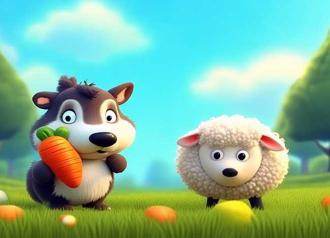 狼和羊的故事3-6岁幼儿故事书 - 狼与羊的故事