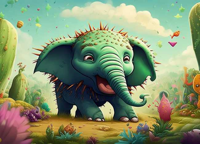 儿童故事仙人掌大象 有趣的寓言故事
