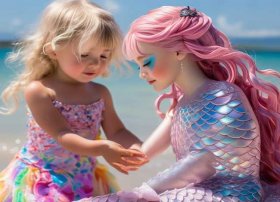 儿童助人为乐故事绘画图片、蛋糕美人鱼鳞片怎么弄