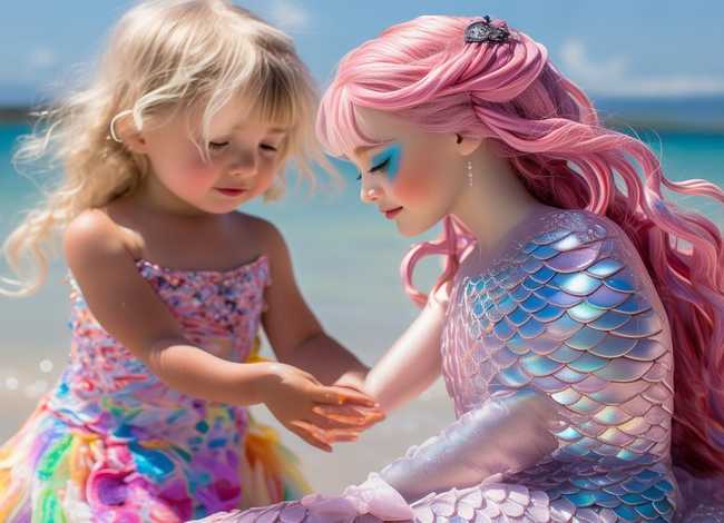 儿童助人为乐故事绘画图片、蛋糕美人鱼鳞片怎么弄