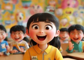 表情包小故事，小学生读成语故事《掩耳盗铃》,故事有趣,青青全程都是表情包