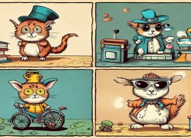 儿童连环画图片4张简单搞笑；有简单又搞笑的连环画吗