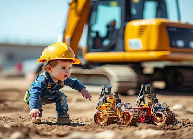 挖掘机幼儿故事 - 四岁孩子看的工程车的故事