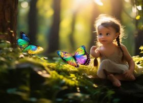 蝴蝶的翅膀儿童故事；小童话作文200字童话故事