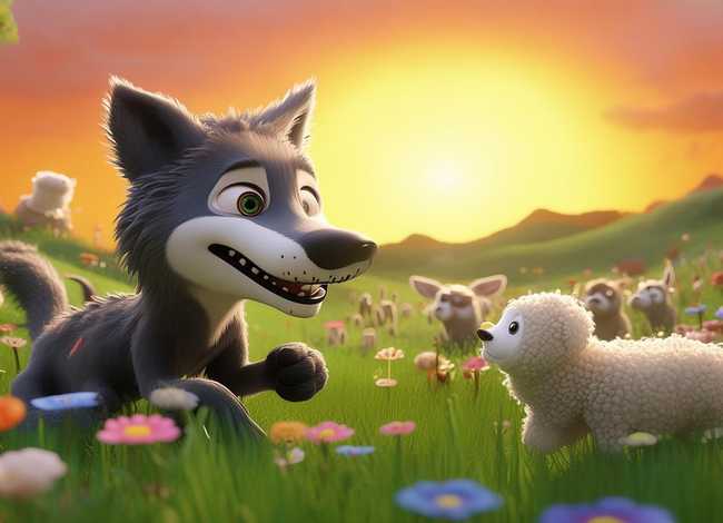 羊和狼的故事儿童故事 儿童狼吃羊的故事