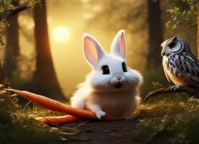 小白兔拔大萝卜故事（睡前故事之小白兔与大灰狼）