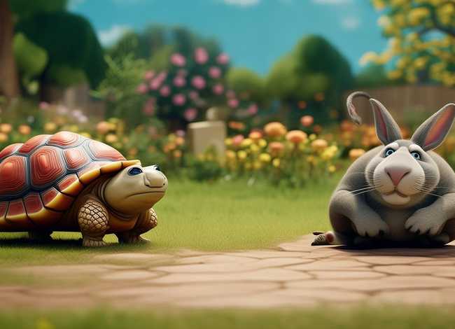 动物乐园幼儿故事；笑话故事 新龟兔赛跑