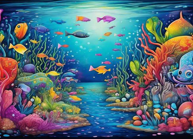 儿童海底世界绘画、瞧!孩子们画笔下的海底世界多奇妙! 儿童海底世界绘画、瞧!孩子们画笔下的海底世界多奇妙!