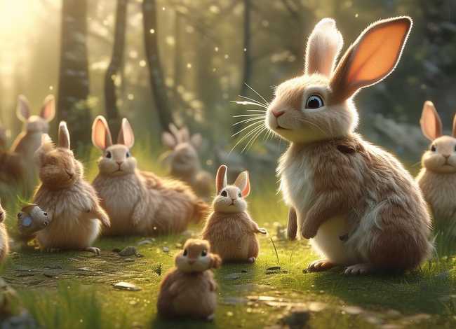 儿童小故事兔子的尾巴、小兔子借尾巴故事告诉我们什么道理
