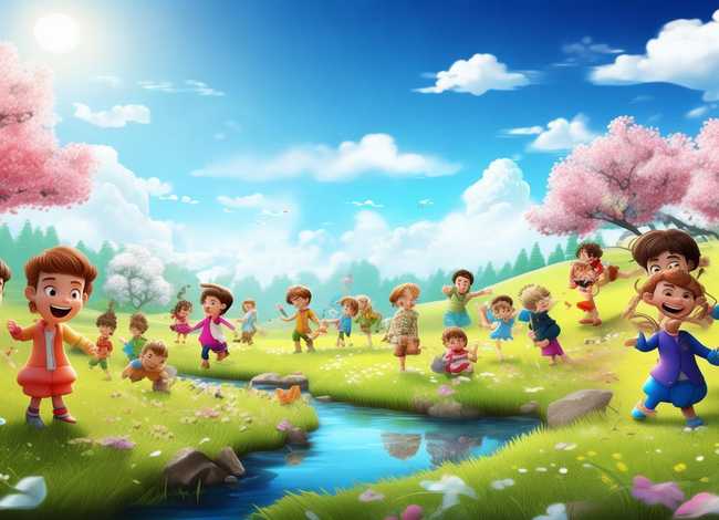 儿童春天的故事绘画作品;大班绘画活动《春天来了》 儿童春天的故事绘画作品;大班绘画活动《春天来了》