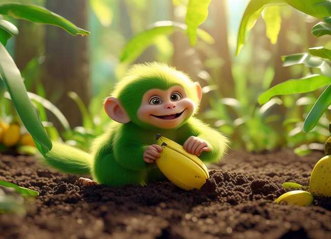 关于香蕉的儿童故事（【小猴种香蕉的故事】_小猴子种香蕉的故事_种香）