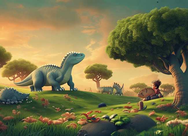 关于恐龙的短故事（幼儿睡前恐龙的故事）