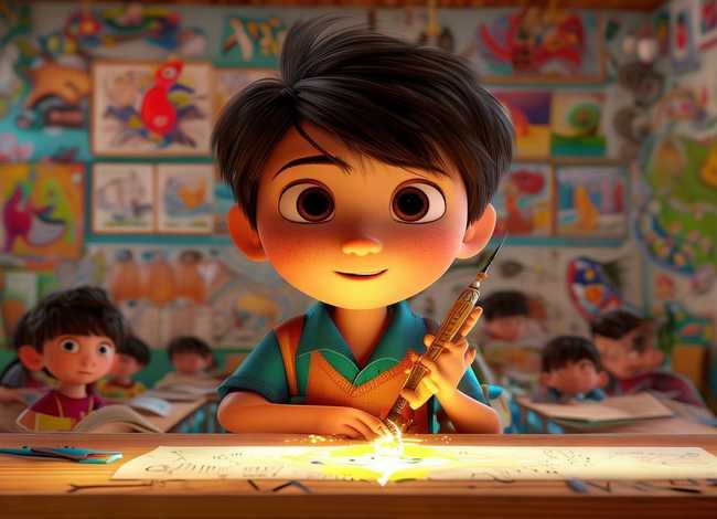 我读了很多儿童故事知道神笔马良；《神笔马良》读后感