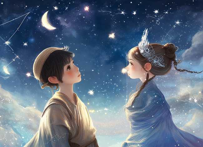 牵牛织女的儿童童话故事，牛郎织女故事