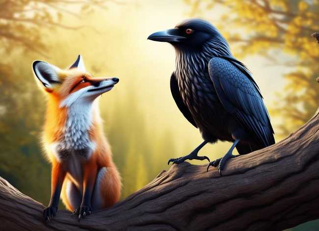 乌鸦和狐狸讲故事、给女朋友一百天的睡前甜蜜小故事三百三十二 乌鸦和狐狸讲故事、给女朋友一百天的睡前甜蜜小故事三百三十二