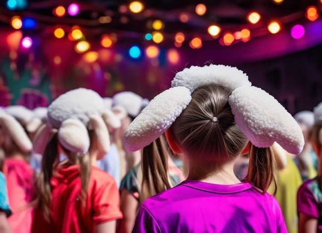 儿童头发的扎法 - 舞台儿童羊角辫的扎法