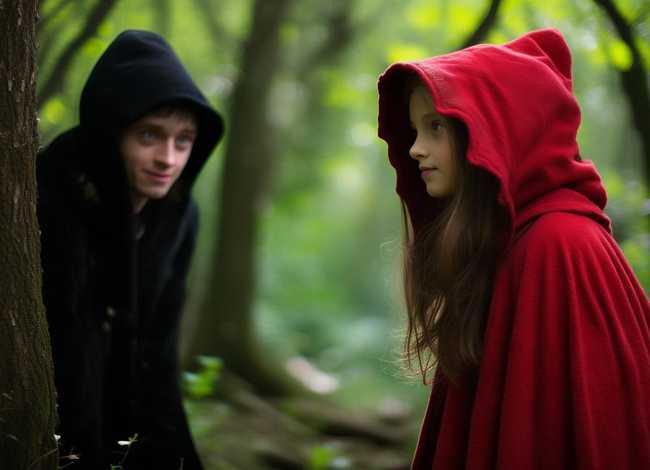 贝瓦故事陌生人，小红帽故事的内容