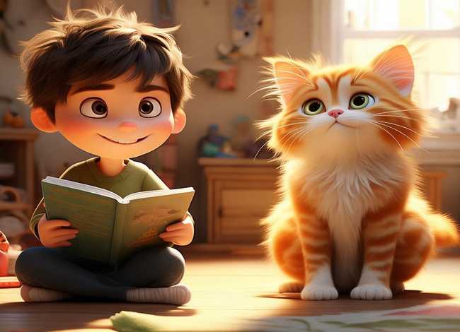 小弟和小猫儿童故事，柯岩的儿童诗