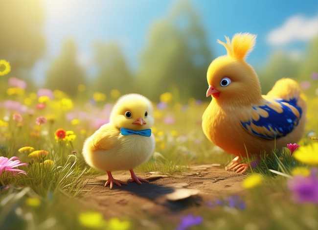 小鸡儿童故事视频，儿童故事小鸡找妈妈