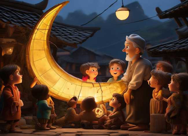 家乡的故事幼儿园教案 - 幼儿园大班语言《月亮船》课件 家乡的故事幼儿园教案 - 幼儿园大班语言《月亮船》课件