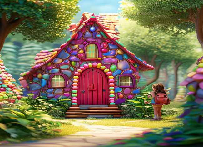 糖果屋故事书、八年级下册英语书第46页糖果屋故事