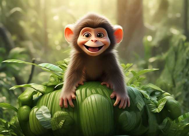 幼儿故事猴子吃西瓜完整版，猴吃西瓜大班幼儿故事