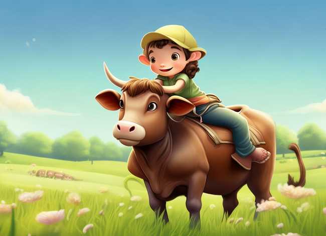 英文小故事短篇幼儿；英文儿童故事《小牧童》