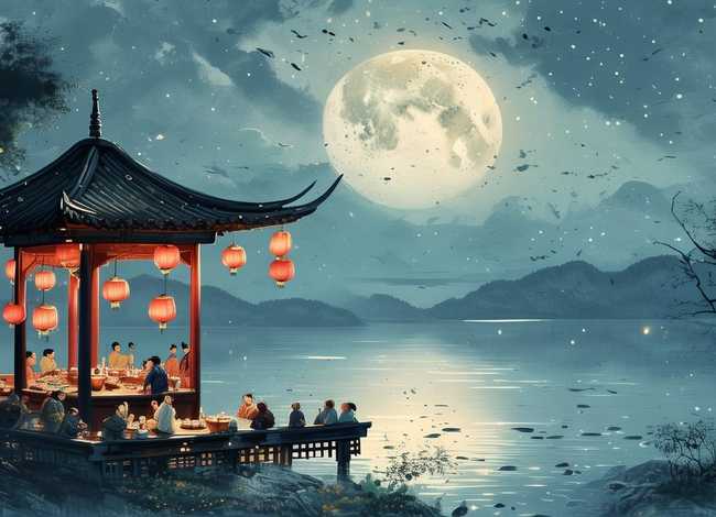 有关月亮的7字古诗 - 关于中秋节的诗句李白写的七言