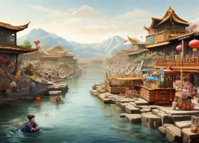 《大船》儿童视频、清明上河图解说词