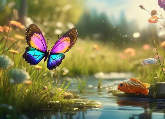 关于蝴蝶的儿童小故事（小鱼和蝴蝶的故事 儿童故事）
