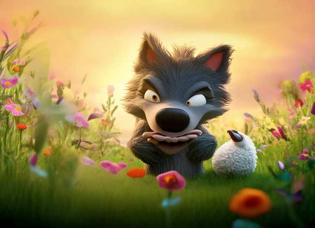 羊和狼的故事儿童故事 儿童狼吃羊的故事