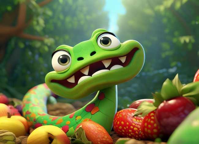 绘本小蛇饿了绘画步骤 - 绘本名称-好饿的小蛇