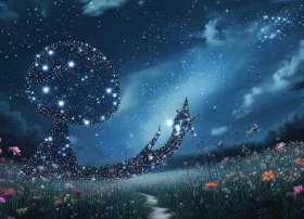 小星星的故事童话故事、月亮和星星的童话睡前故事