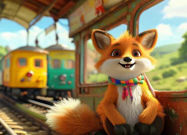 幼儿故事自编300字 - 短篇童话故事300字-狐狸坐火车萁 幼儿故事自编300字 - 短篇童话故事300字-狐狸坐火车萁