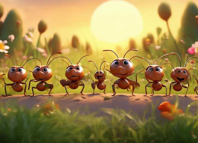 幼儿故事视屏，动漫儿童睡前故事蚂蚁搬家