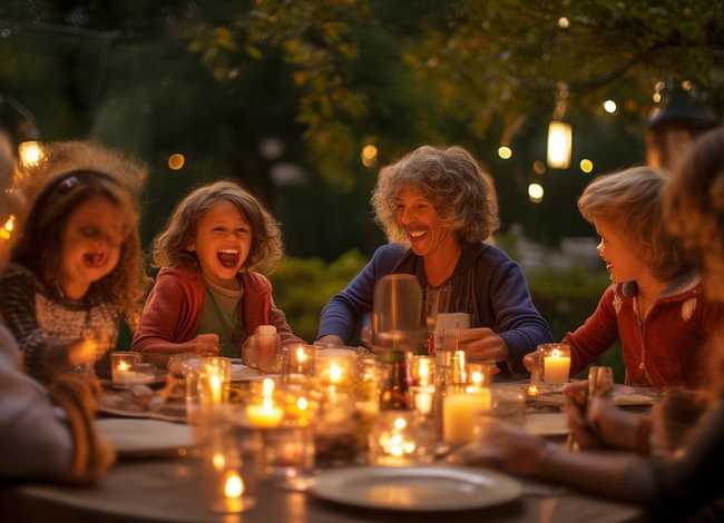 月光晚会儿童故事,看图写话家庭晚会 月光 点燃 烛光 交流 开心 笑容 月光晚会儿童故事,看图写话家庭晚会 月光 点燃 烛光 交流 开心 笑容