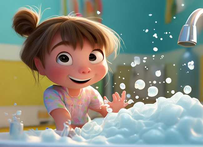 有关洗手的幼儿故事、勤洗手讲卫生的故事