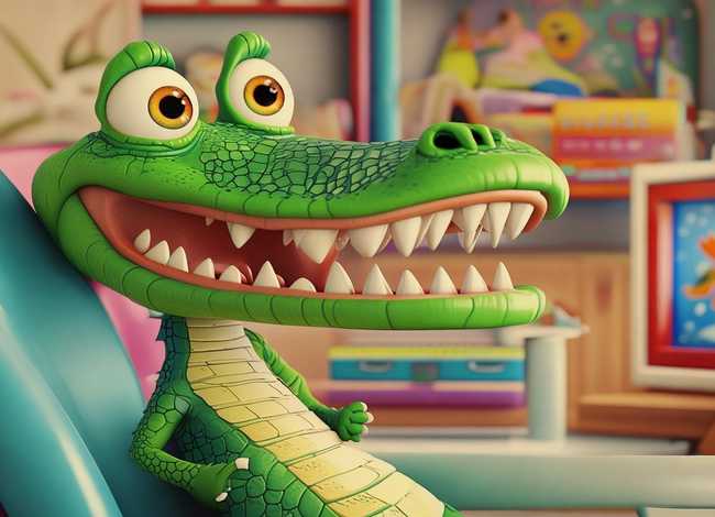 关于牙齿的故事书、牙齿那些事-绘本阅读《鳄鱼怕怕,牙医怕怕》