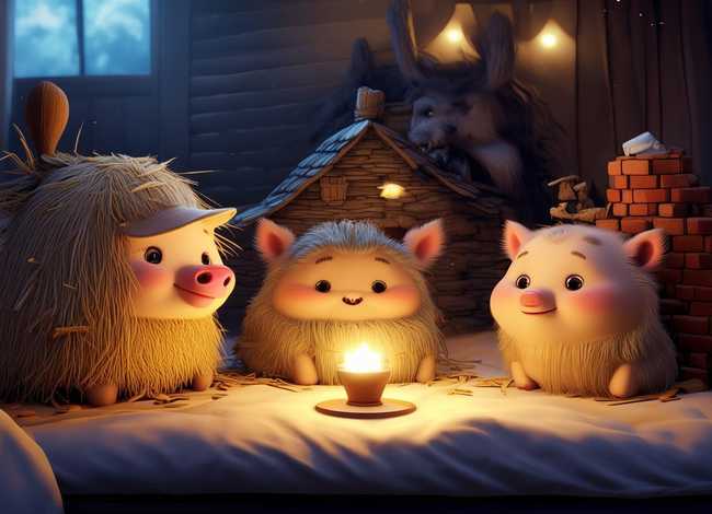 儿童故事大全睡前免费听三只小猪 三只小猪的睡前故事