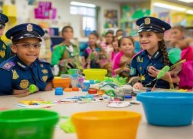 自制儿童环保警察服装 生活区投放材料有哪些