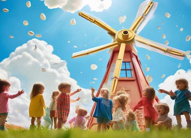 风扇绘本故事 风从哪里来绘画幼儿园