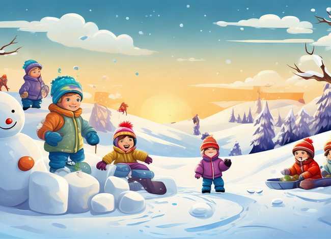 滑雪的绘本故事，下雪天小朋友可以干什么